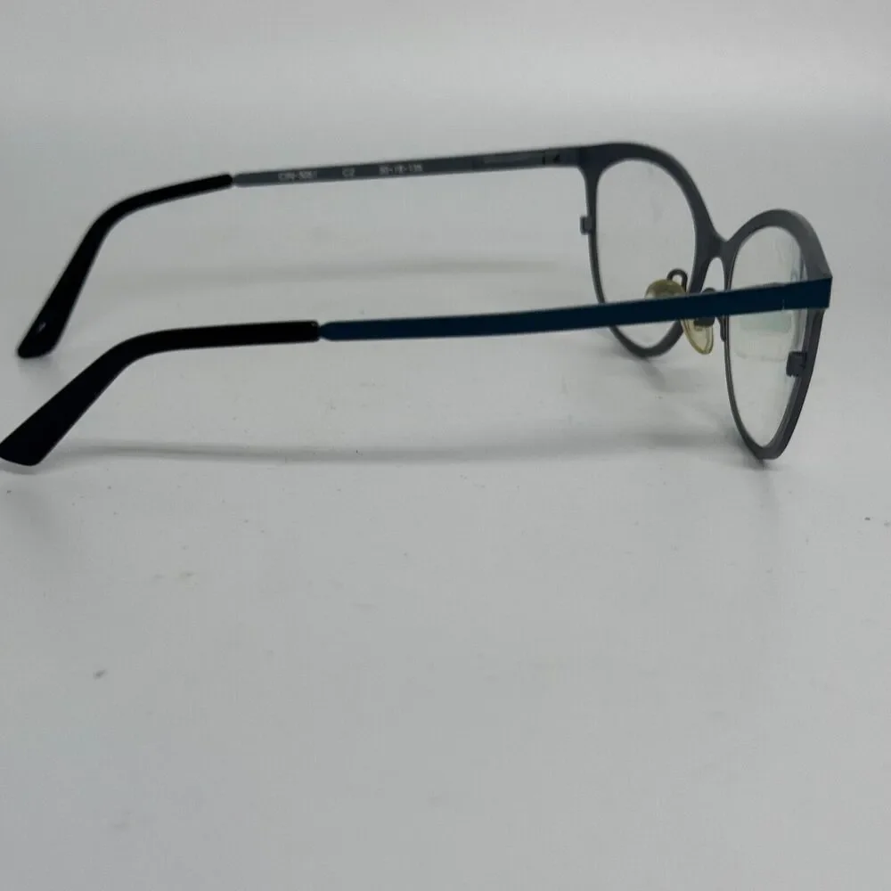 CINZIA EUROPA CIN-5051 50-18‎ 135 Eyeglasses Frames Navy Black H15698